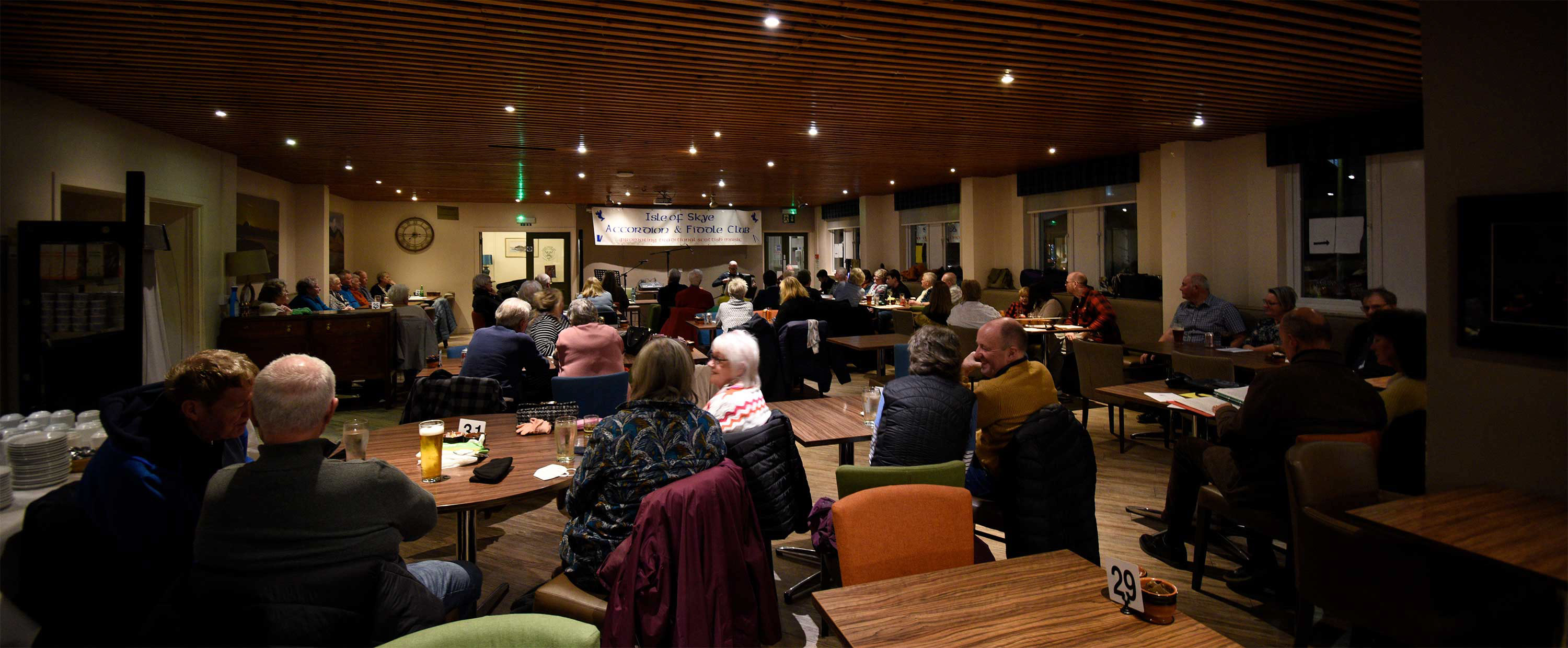Accordion player live music in Portree